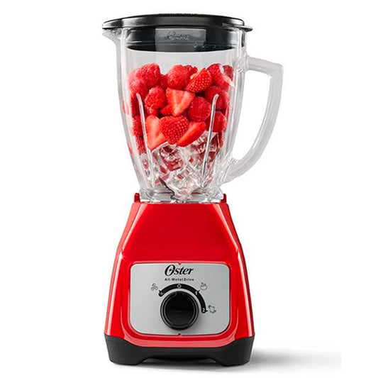 LICUADORA OSTER 1.5LTS 2 VEL JARRA DE VIDRIO BLSTKAG-RRD-053 ROJO
