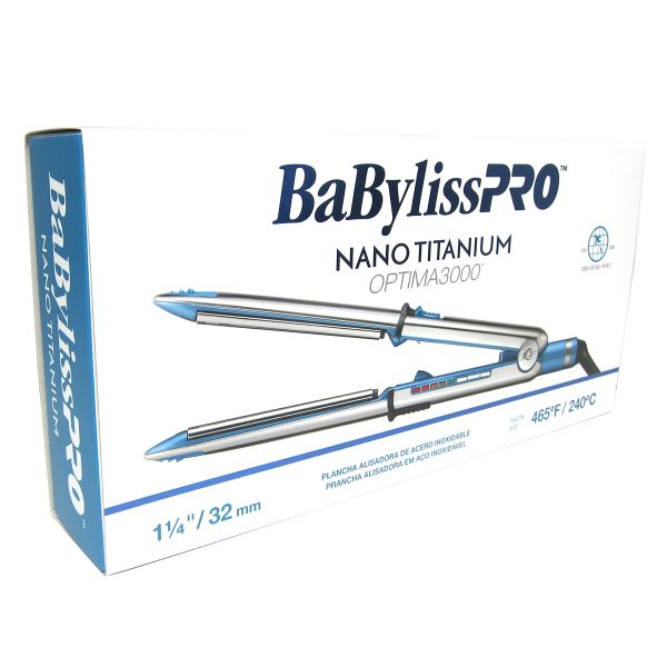 PLANCHITA RIZADORA BABYLISS PRO NANO TITANIUM OPTIMA 3000 BI VOLT