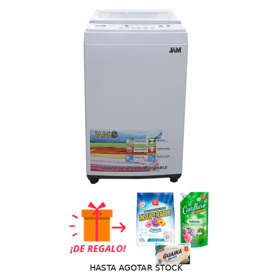 LAVARROPAS JAM ALBA 7KG AUTOMATICO CARGA SUPERIOR BLANCO