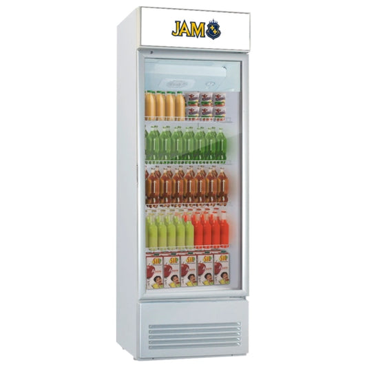 EXHIBIDORA VISICOOLER JAM 300LTS 0° A 10°C ILUMINACION LED XLS-300W