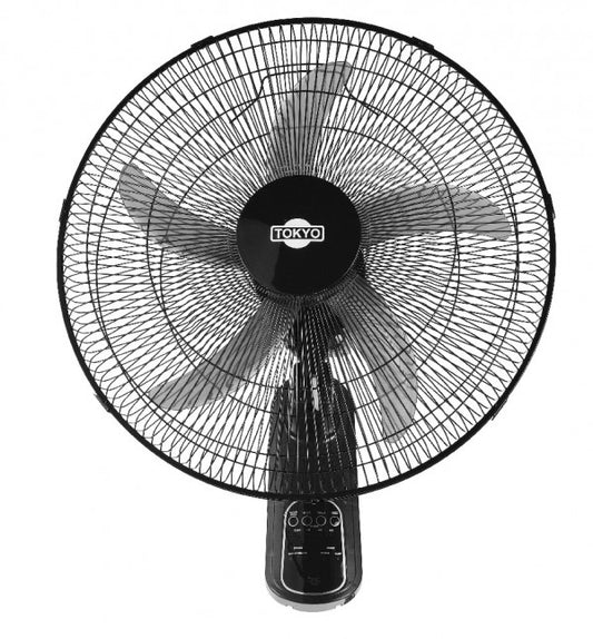 VENTILADOR TOKYO DE PARED 18 TOP18C C/CONTROL 5ASPAS ABS 3VEL 75W