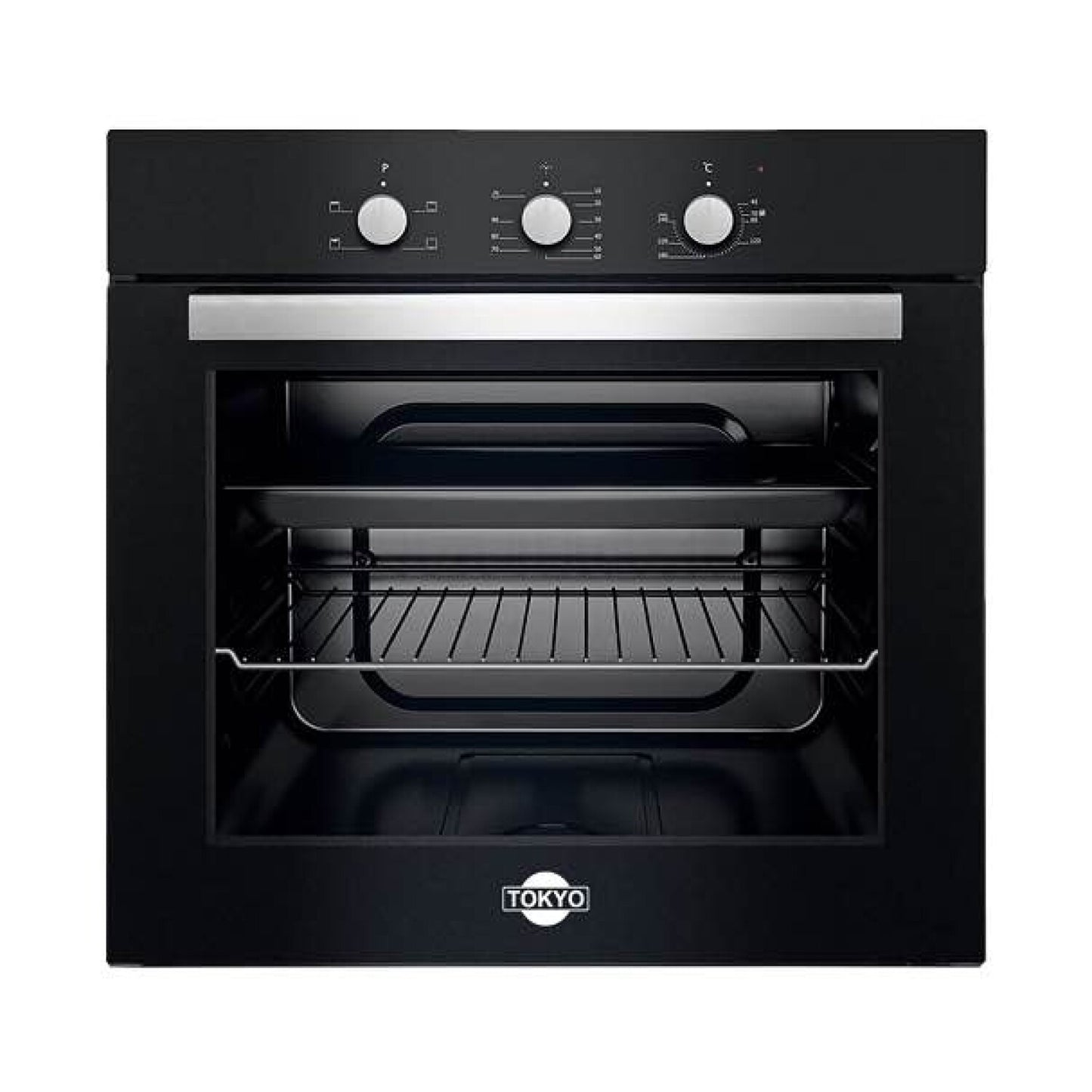 HORNO ELECTRICO EMPOTRABLE TOKYO ZARA 60L BLACK CON CONVECTOR