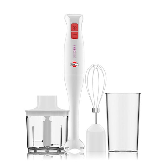 MIXER TOKYO PINK 3 EN 1 PIE INOX CON ACCESORIOS